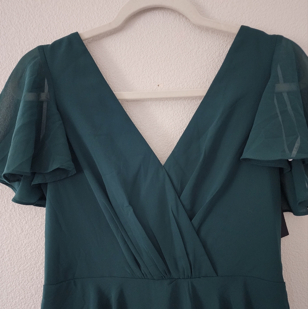 Lulu's Teal Layered Dress - Picture 2 of 6
